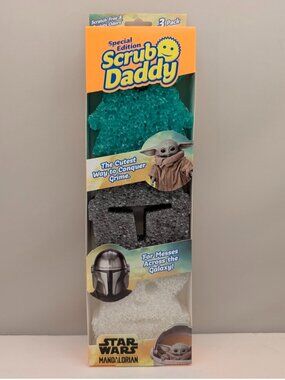 SCRUB DADDY Special Edition Mandalorian Sponges 3 Pack | SE SW 3ct FB [MX] NEW
